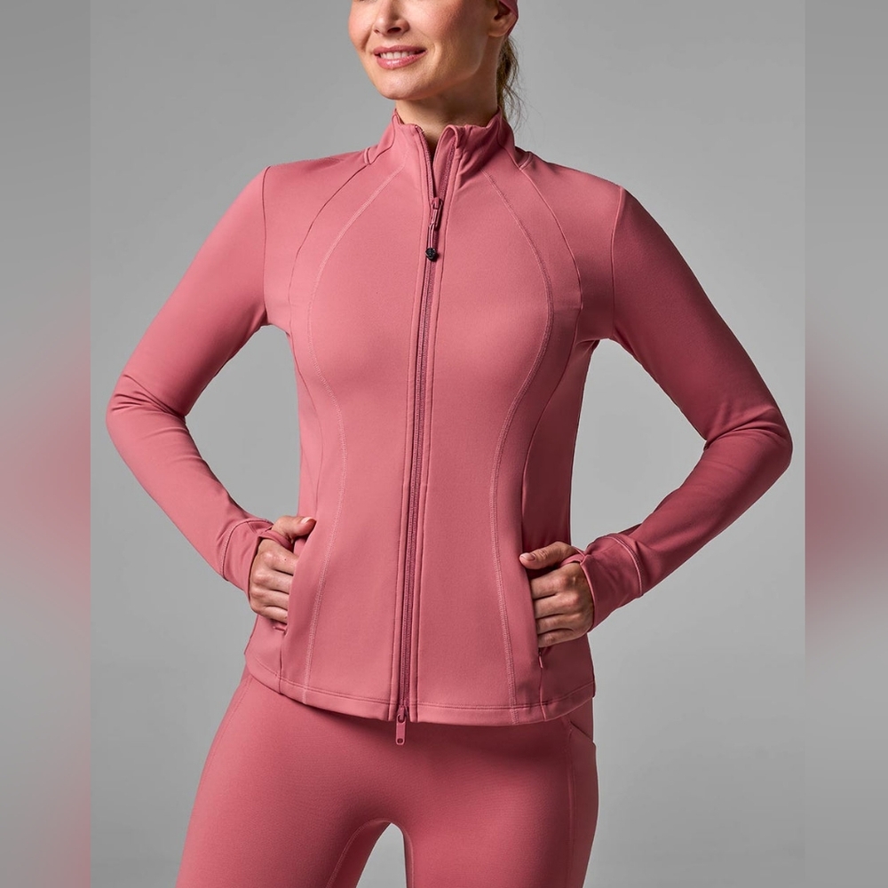 Coolibar Yoga Jacket Terracotta Rose